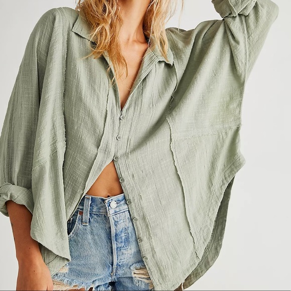 Free People Tops - NWT Free People One and Only Buttondown Large